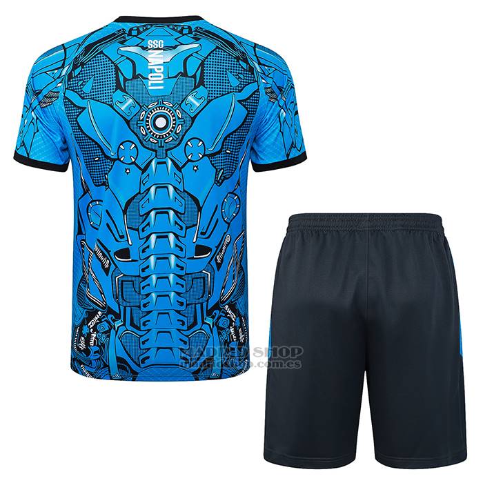 Chandal del Napoli Manga Corta 2025-2026 Azul - Pantalon Corto